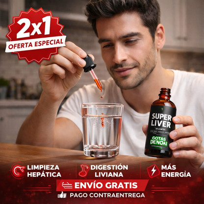 Detox Super liver 2X1: Desintoxica tu hígado y cuerpo.
