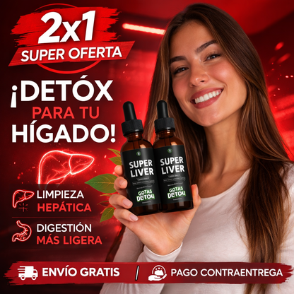 Detox Super liver 2X1: Desintoxica tu hígado y cuerpo.